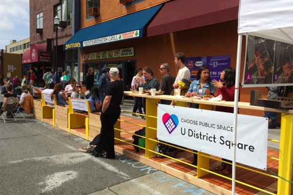 U District Parklet Launch Celebration