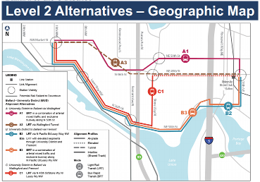 Sound Transit Releases Preliminary Report on Ballard-UW-520 Rail