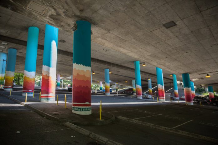 First Hill Painted Columns