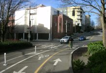 2nd Avenue’s Extended Bike Lane Officially Opens through Belltown