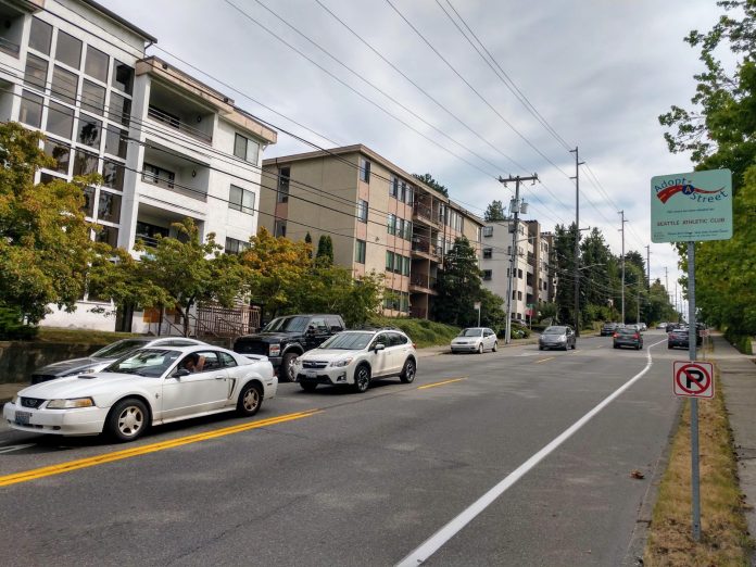 5th Ave NE with Older Apartment Buildings