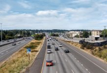 The Law of Induced Demand: Road Widening (and I-976) Invites Congestion I-5 through Northgate section of Seattle. Northgate Station rises on the right.(Photo by Doug Trumm)