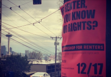 Acronyms for Action: TOPA Could Help Tenants Buy Their Homes Share The Cities co-hosted a tenant bootcamp with Be:Seattle in Queen Anne on December 17. (Credit: Laura Loe)