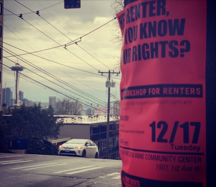 Tenant Bootcamp Flyer - Credit Laura Loe Share The Cities co-hosted a tenant bootcamp with Be:Seattle in Queen Anne on December 17. (Credit: Laura Loe)