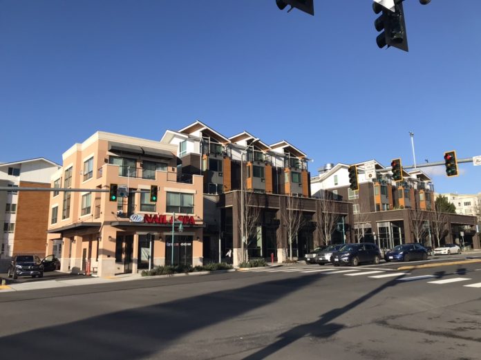 Contemporary development in Downtown Kirkland. Contemporary development in Downtown Kirkland.