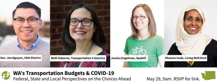 Feet First's transportation funding webinar starts at 9am Friday May 29th. (Feet First)