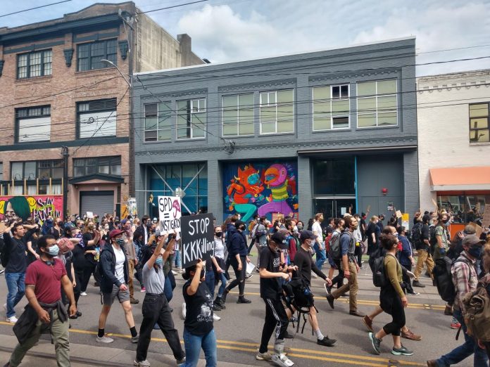 Black Lives Matter Protest March on Broadway
