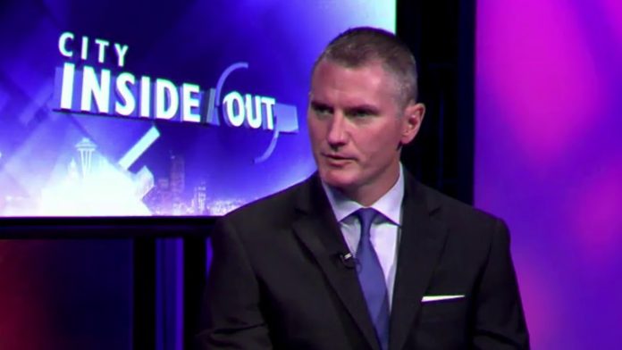 Mike Solan on City Inside Out - Seattle Channel Mike Solan, a white guy in a suit on the CIty Inside Out program.