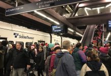 PSRC Advances toward a 2022 Regional Transportation Plan A very busy Capitol Hill Station with arrived trains.