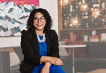 Brianna Thomas Lays Out Council Platform Centered on Criminal Justice Overhaul and Equitable Economic Rebound Brianna Thomas portrait. She wears glasses and a pearl necklace.