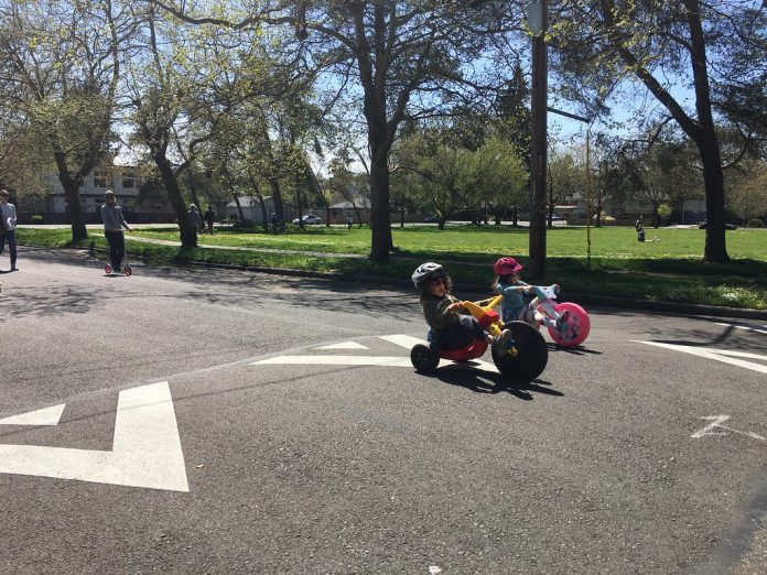 Stay Healthy Streets tricycles