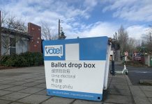 The Urbanist Podcast: All About 2023 Primary Endorsements A photo of King County ballot drop box on a sunny day.
