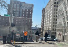 City Sweeps Civic Square Encampments as Tower Construction Nears