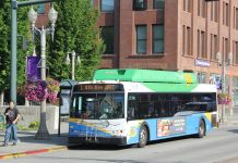 Tacoma’s Zoning Changes Mapped: Frequency Is Freedom A Route 1 bus stops next to the University of Washington Tacoma campus.