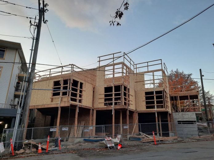 Apartment construction on Bridge Way