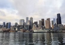Take The Urbanist Reader Survey Looking across Elliott Bay at the Seattle downtown skyline.
