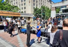 Why Reactionary Conservatives Get a Free Pass from Local Press Councilmember Nelson talked a TV reporter at a Westlake Park press conference in summer 2023.