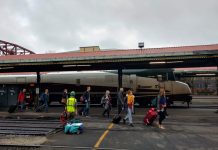 State Lawmakers Chart Path to Double Amtrak Cascades Service Passengers deboarding an Amtrak train at Portland's Union Station.