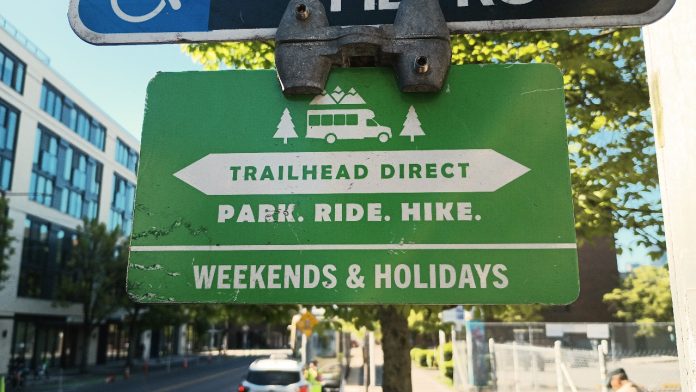 Trailhead Direct sign