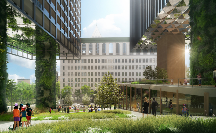 Vision of redeveloped King County Civic Campus