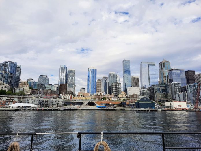 Seattle Waterfront and Skyline from Elliott Bay