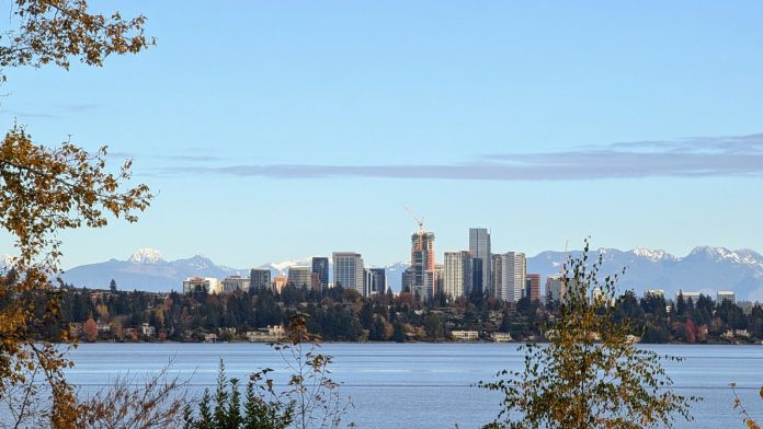 Bellevue skyline and Lake Washington - Trumm 20241106