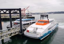 Lawmaker Seeks to Jumpstart New Passenger Ferry Routes Across Puget Sound A King County water taxi and a Kitsap Fast Ferry at Pier 50