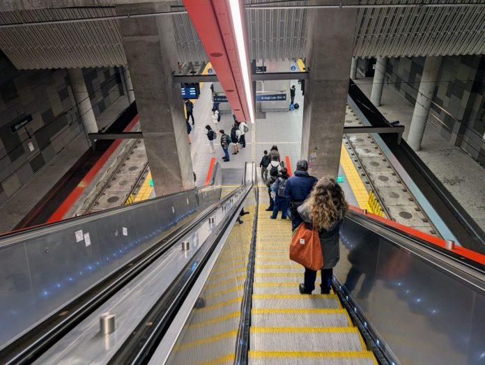 U District Station escalator - Trumm 20250219